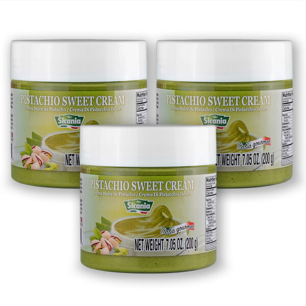 SICANIA - Premium Pistachio Cream, 7.05 oz (200g) - 3 PACK (20% Discount)