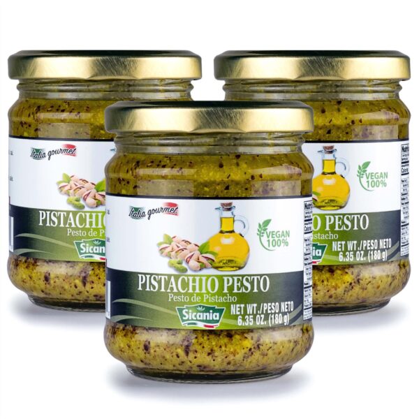 SICANIA Pistachio Pesto Sauce 180gr - 3 PACK (20% Discount)
