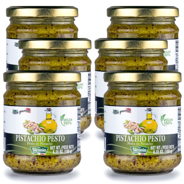 SICANIA Pistachio Pesto Sauce 180gr - 6 PACK (30% Discount)