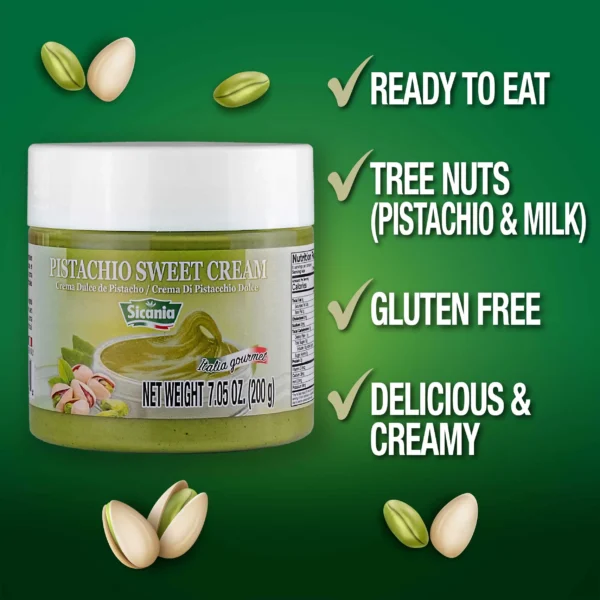Premium Pistachio Cream, 7.05 oz (200g) - Image 2