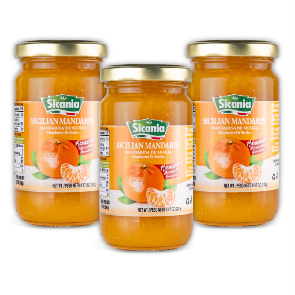 SICANIA Italian Tangerine Fruit Marmalade 240g - 3 PACK (20% Discount)